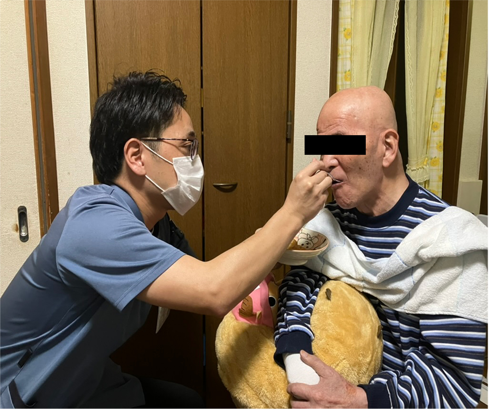 訪問栄養指導の様子